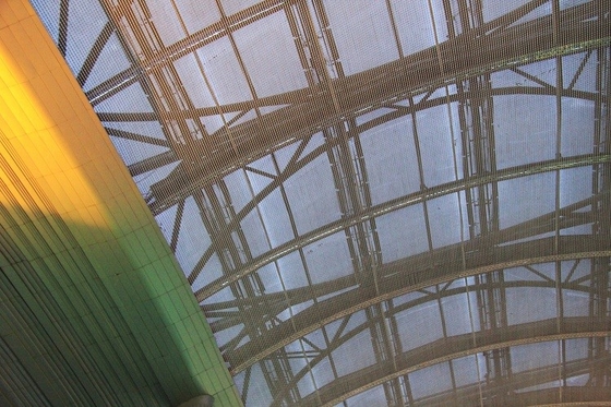 Curtain LED Transparent Screen For Outdoor Advertising DC36V